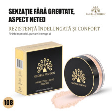 Pudră pulbere lejeră Global Fashion, GF38017, #108