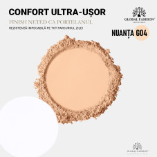 Pudră mată Global Fashion, matte finish powder, 12g, G04