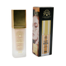 Тональная основа Global Fashion, Glowy Liquid Foundation 4in1:Primer+Concealer+Highlighter+BB cream, SPF 15, K034,Honey