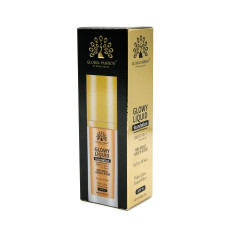 Тональная основа Global Fashion, Glowy Liquid Foundation 4in1:Primer+Concealer+Highlighter+BB cream, SPF 15, K035,Caramel