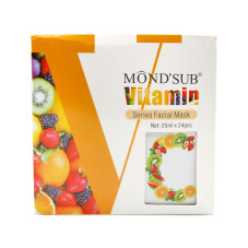Vitamin C Facial Mask, Brightening and Moisturising, 25 ml, 24 pieces