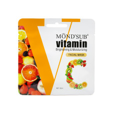 Vitamin C Facial Mask, Brightening and Moisturising, 25 ml, 24 pieces