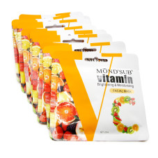 Vitamin C Facial Mask, Brightening and Moisturising, 25 ml, 24 pieces