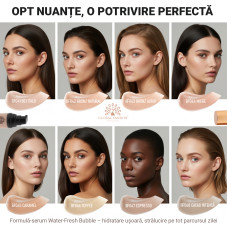 Fond de ten Global Fashion, Serum Bubble Foundation, BF043, Golden Tan