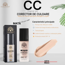 Fond de ten CC Matte+Poreless, Global Fashion, G014, Honey