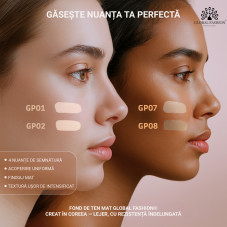 Fond de ten mat, Global Fashion, GP05, Caramel