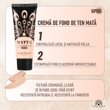 Fond de ten mat, Global Fashion, GP05, Caramel