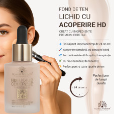 Fond de ten, Global Fashion HD Liquid Coverage Foundation, 30ml, GX07, Espresso