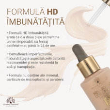 Fond de ten, Global Fashion HD Liquid Coverage Foundation, 30ml, GX07, Espresso