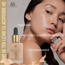 Fond de ten, Global Fashion HD Liquid Coverage Foundation, 30ml, GX07, Espresso