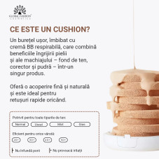 Cushion BB Cream pentru față, Global Fashion, 12g, GS07, Espresso