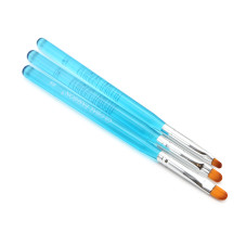 Набор кистей для геля Global Fashion, овал #4, #6, #8