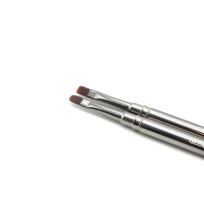 Набор кистей для геля Global Fashion, 2 шт, овал, прямая