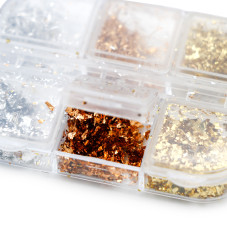 Decor for nail design - potal, 6 colors