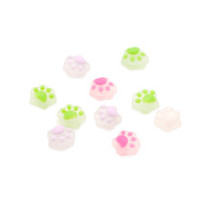 3D figures for manicure, set, cat paws, D10
