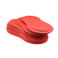 Disposable pedicure slippers, 12 pairs, Bordo