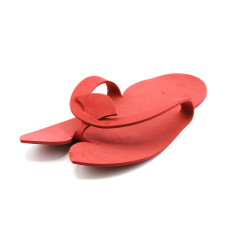 Disposable pedicure slippers, 12 pairs, Bordo
