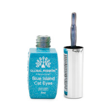 Гель лак котяче око Blue Island 8 мл, 07
