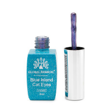 Гель-лак котяче око Blue Island 8 мл, 08