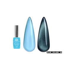 Гель лак котяче око Blue Island 8 мл, 06