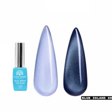 Гель-лак котяче око Blue Island 8 мл, 08
