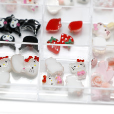 3D volumetric figures for manicure, set D4