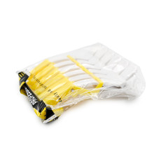 Hair clips, 6 pcs, white+yellow
