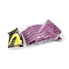 Hair clips, 6 pcs, purple