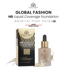 Тональная основа, Global Fashion HD Liquid Coverage Foundation, 30ml, GX08, Deep Cocoa