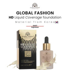 Тональная основа, Global Fashion HD Liquid Coverage Foundation, 30ml, GX07, Espresso