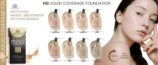 Тональная основа, Global Fashion HD Liquid Coverage Foundation, 30ml, GX01, Warm Beige