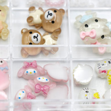 3D volumetric figures for manicure, set D2