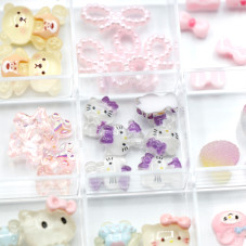 3D volumetric figures for manicure, set D6