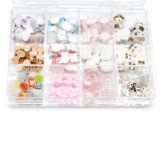 3D volumetric figures for manicure, set D7