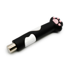 Cat's paw nail magnet, black-white