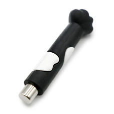 Cat's paw nail magnet, black-white