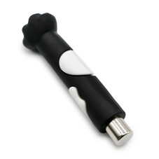 Cat's paw nail magnet, black-white