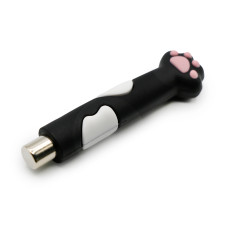 Cat's paw nail magnet, black-white