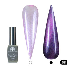 Galaxy Aurora Cat Eye Gel Lacquer Global Fashion, 8ml, 008