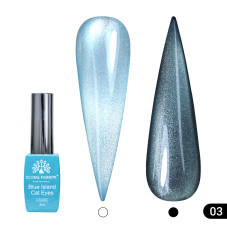 Гель лак котяче око Blue Island 8 мл, 03