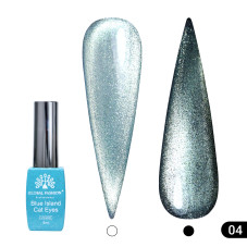 Гель лак котяче око Blue Island 8 мл, 04