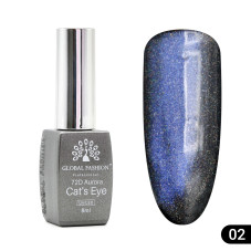 Gel polish cat's eye 72D Aurora, 02