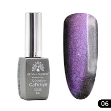 Gel polish cat's eye 72D Aurora, 06