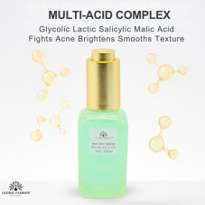 Сироватка-Пілінг з кислотами Aha+Bha, Global Fashion, Aha+Bha Serum Peeling Solution Face Serum, 50ml