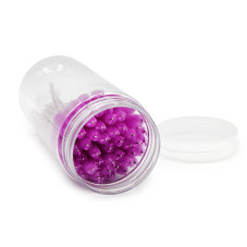 Straight screw brushes, 100 pcs. lilac