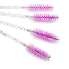 Straight screw brushes, 100 pcs. lilac