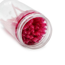 50 straight screw-shaped brushes, fuchsia