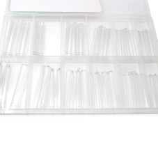 Гелеві типси 5XL екстрадовгі, квадрат на вільний край, 120 шт, 12 розмірів, №04