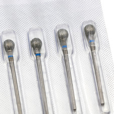 Diamond Bit for Cuticles, Ball Shape, Blue Band, 001/060B