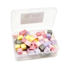 Ombre and gradient set, interchangeable sponges, 65 pcs, white